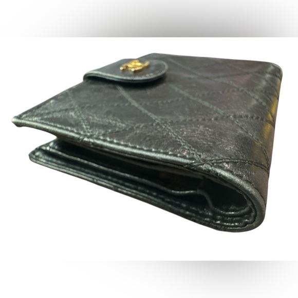 62. Chanel Wild Stitch Lambskin Compact Leather Wallet - Picture 4 of 12